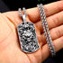Collier Loup Homme Argent